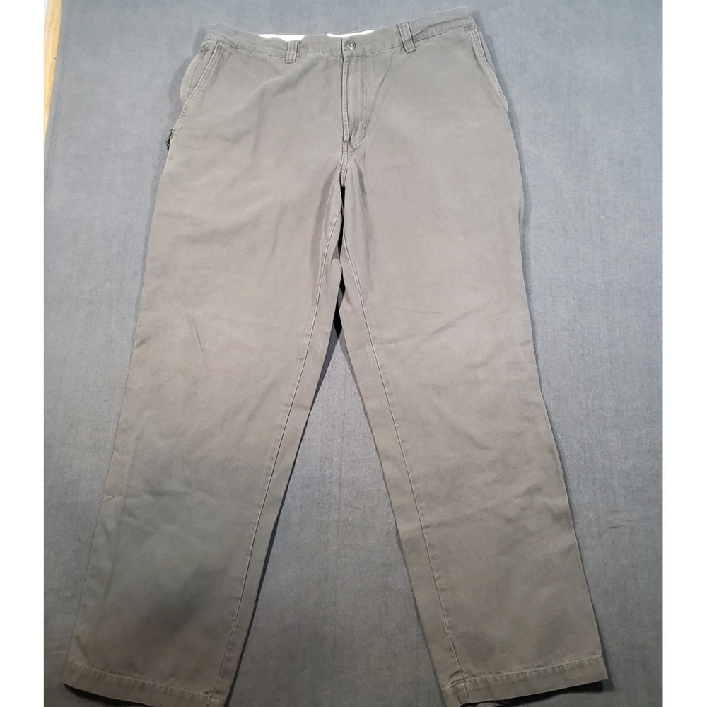 Columbia Canvas Utility Pants Mens 38x32 Gray Straight Leg Cotton Workwear